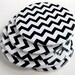 Black & White Home Decor // Chevron Coasters // Set of 6
