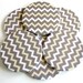 Gray Chevron Home Decor // Chevron Coasters // Set of 6