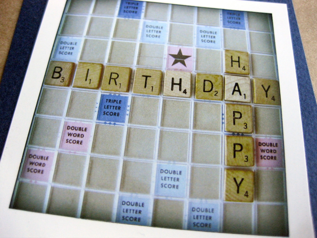 Scrabble Happy Birthday