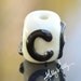 Regretsy password CF4L Glass bead reminder jewelry fun ivory black