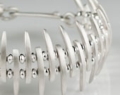 Sassy Silver Spike Bracelet