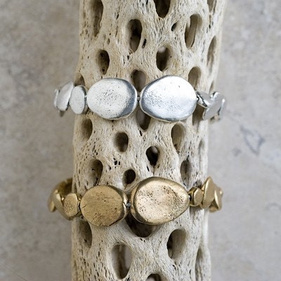 Bronze River Rock Bracelet