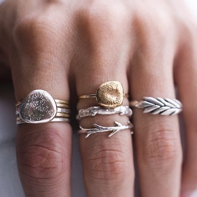 Sterling Silver Twig Ring