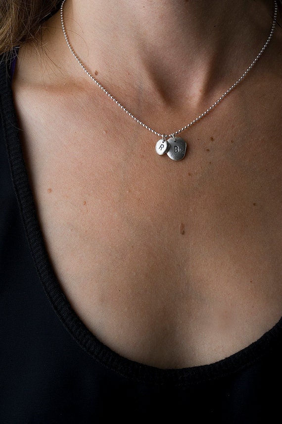 Silver Pebbles Charm Necklace