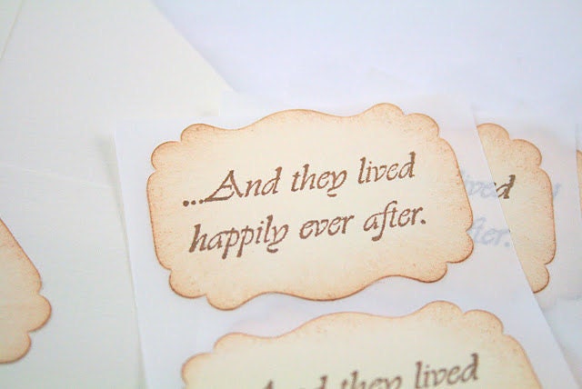 Wedding Stickers Happily Ever After