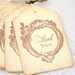 Thank You Gift Tags Wedding Favor Tags Vintage Roses