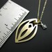 The Lover's Necklace-MATURE brass vagina vulva pendants lesbian LGBT