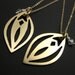 The Lover's Necklace-MATURE brass vagina vulva pendants lesbian LGBT
