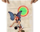 LARGE: Jump, Fine Art Archival Print 12 x 16,5 inch (A3) on matt paper of Sabrina Tibourtine, froschkind