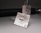 Sterling Silver Stitch Earrings