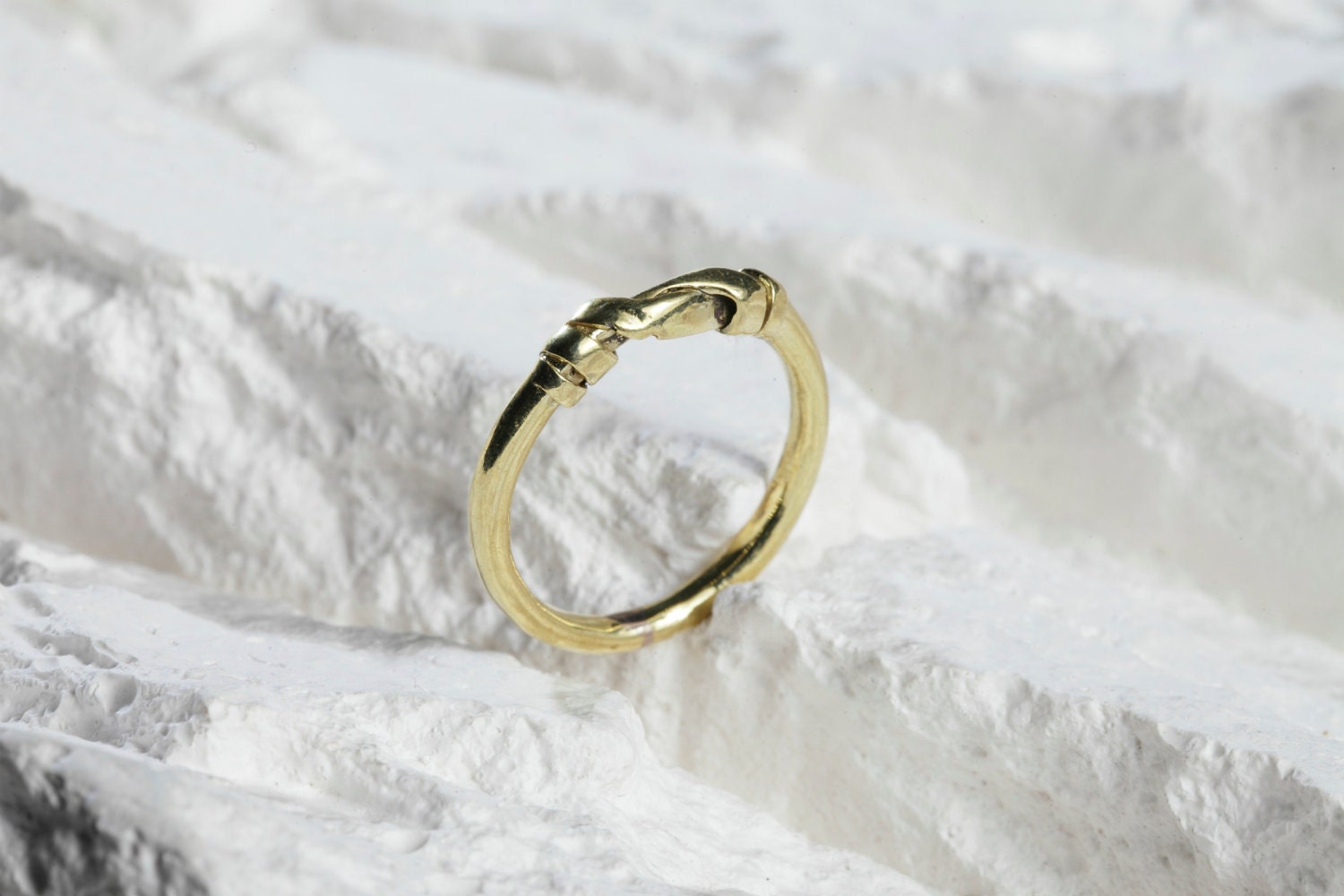 Silver Ring in Gold Plated for Weddings Engagements Valentines