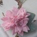 Wool Felt Flowers - Mini Baby Pink Lily Trio - 4 sets with leaves