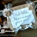 You customize 'Here comes the    '  burlap sign/banner, for flower girl or ring bearer