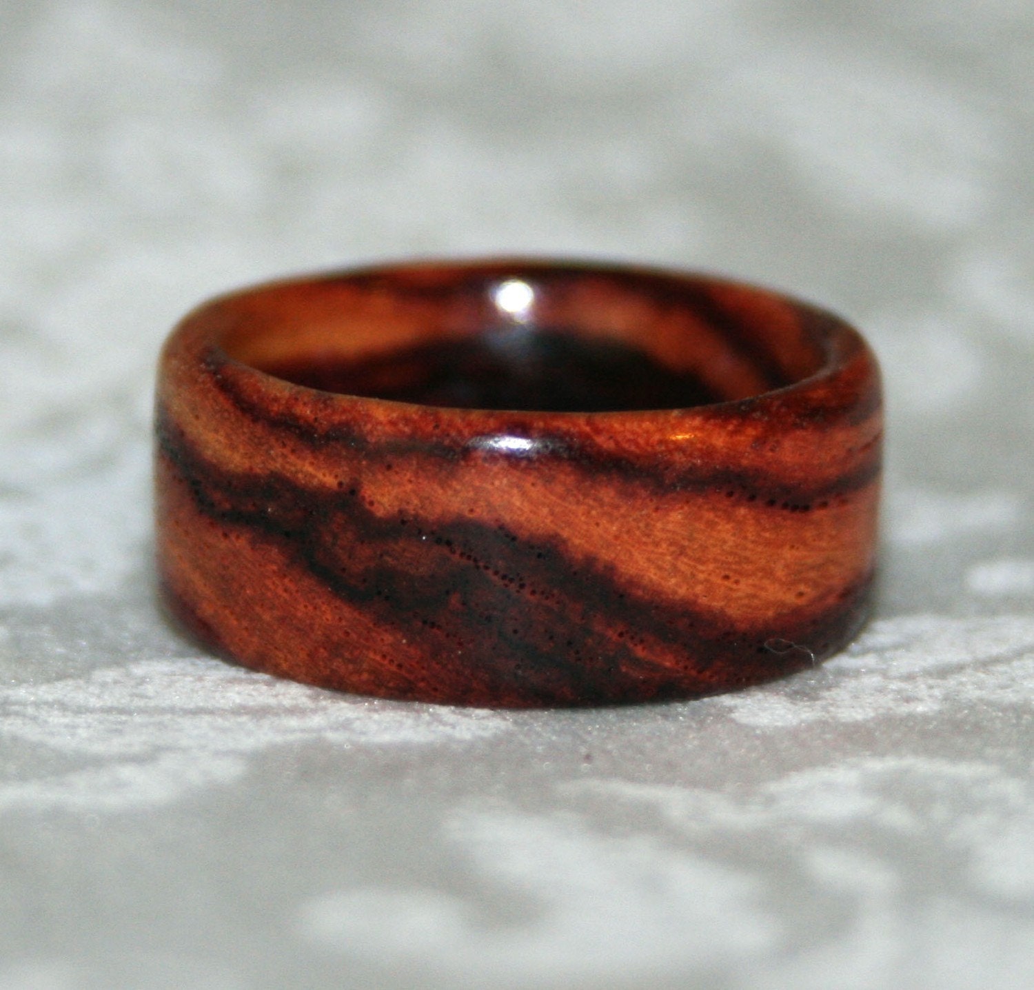 Wood Ring - Wide Brazilian Tulipwood