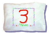 3 year old Birthday Glow in the Dark Pillowcase. Il_570xn