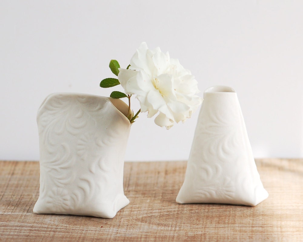 Artful Dodger Variations (Series N.1). Mini art ceramic vessels. Artful porcelain objects by Wapa Studio.