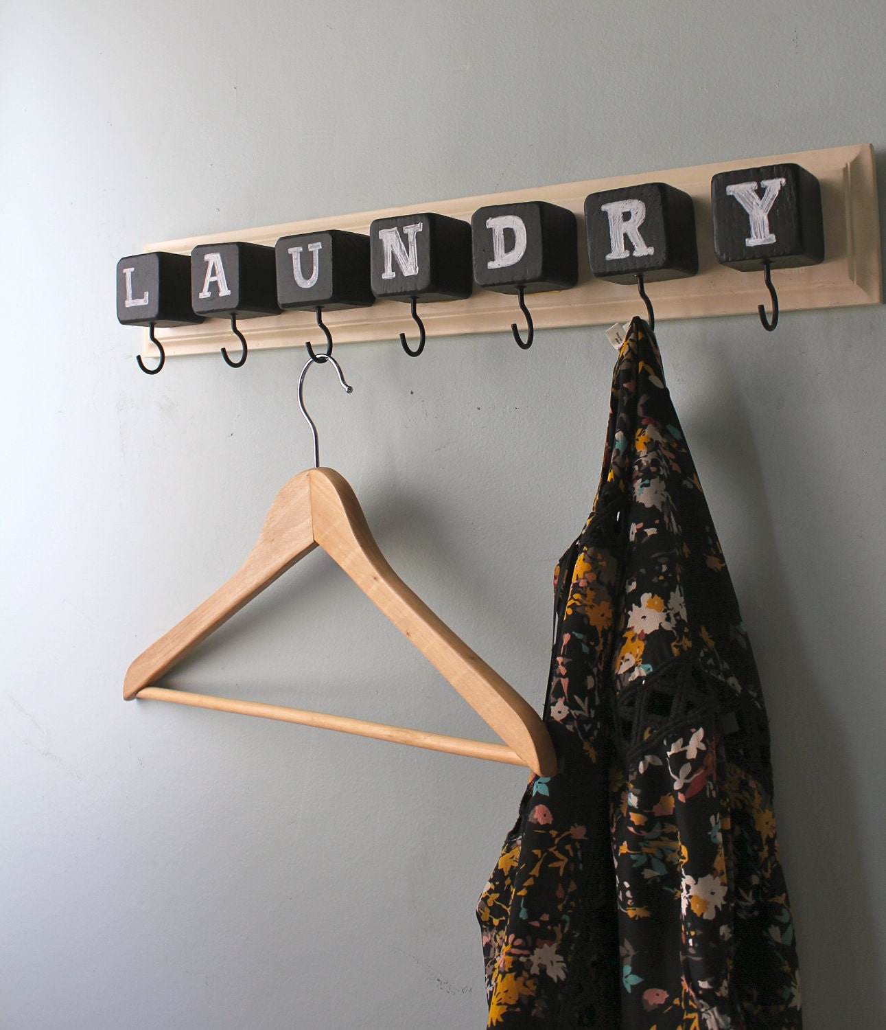 Chalk Block hook Rack
