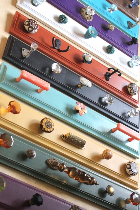 Colorful unique Hook Rack - pick one