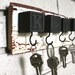 Black Block Key Rack