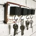 Black Block Key Rack