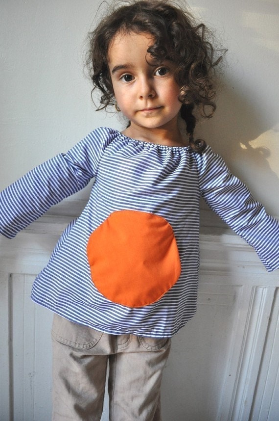 PDF pattern- Magic pocket blouse - 12m up to 4T - Easy sewing -