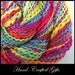 Boucle Rainbow - Soft  Merino Handspun Yarn - 98yd, 1oz, WPI 16, Sport Weight