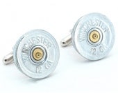 Gun Cufflinks - Winchester 12 Gauge Shotgun Shells