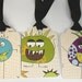 Handmade Monster Gift Tags set of Ten