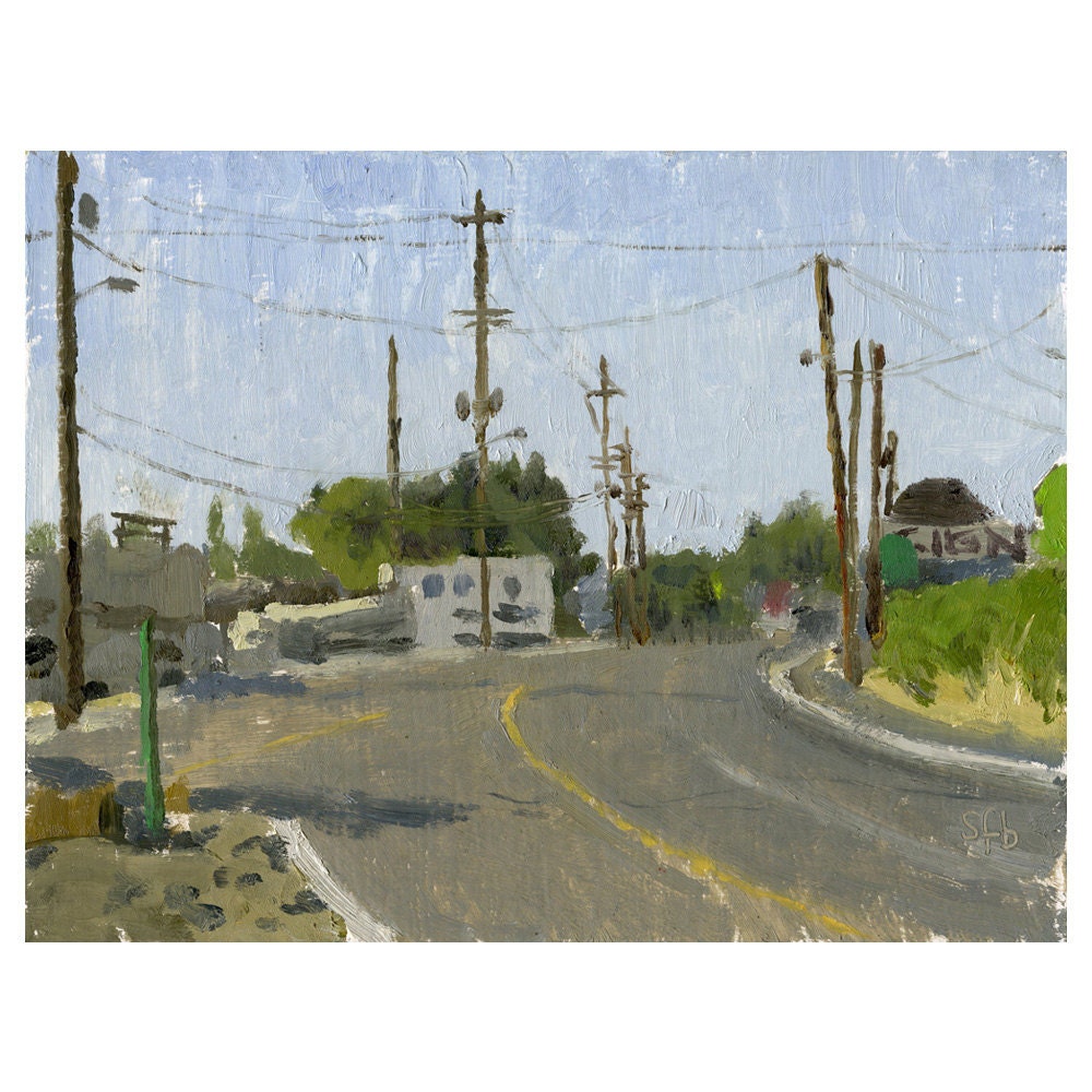 Phoenix, Oregon:  Original Framed Landscape Oil Painting en Plein Air