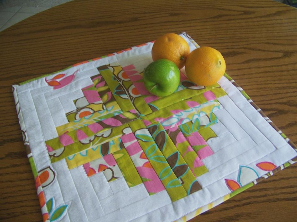 Vera's Garden -  Quilted Table Topper