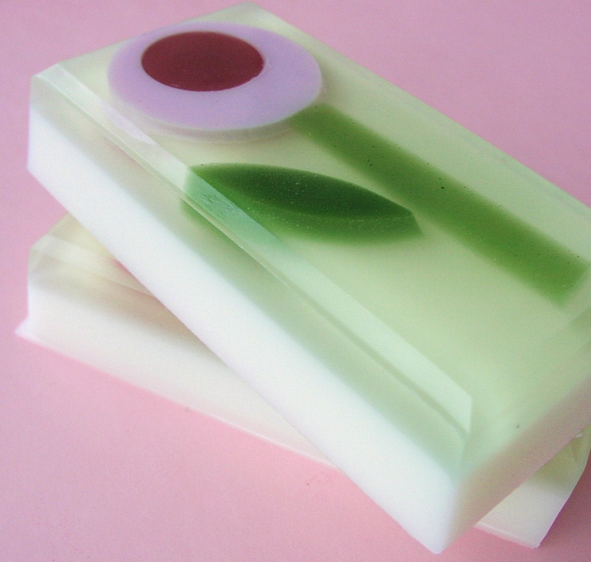 GIANT MOVING SALE - Rose Poppy Flower Soap