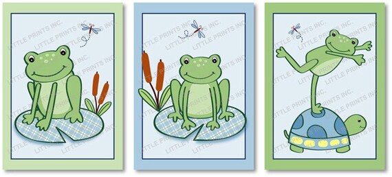 Froggy Frog Turtle Printable Nursery Wall Art Instant Download Il_570xn