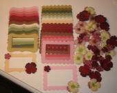 Prima Flowers Scrapbook embellishment kit 30 Beautiful Vintage Rose frames for cards 60  shabbybeautiful shabby chic