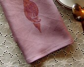Calla - set of two linen napkins with calla lily design