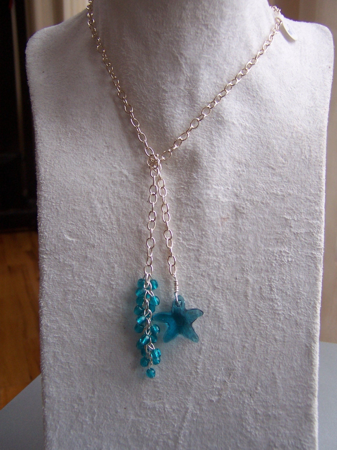Starfish swarovski lariat