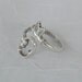 SALE Vintage Sterling Silver Skeleton Key Bypass Spoon Ring dmfsparkles
