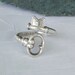 Vintage Sterling Silver Skeleton Key Bypass Spoon Ring dmfsparkles