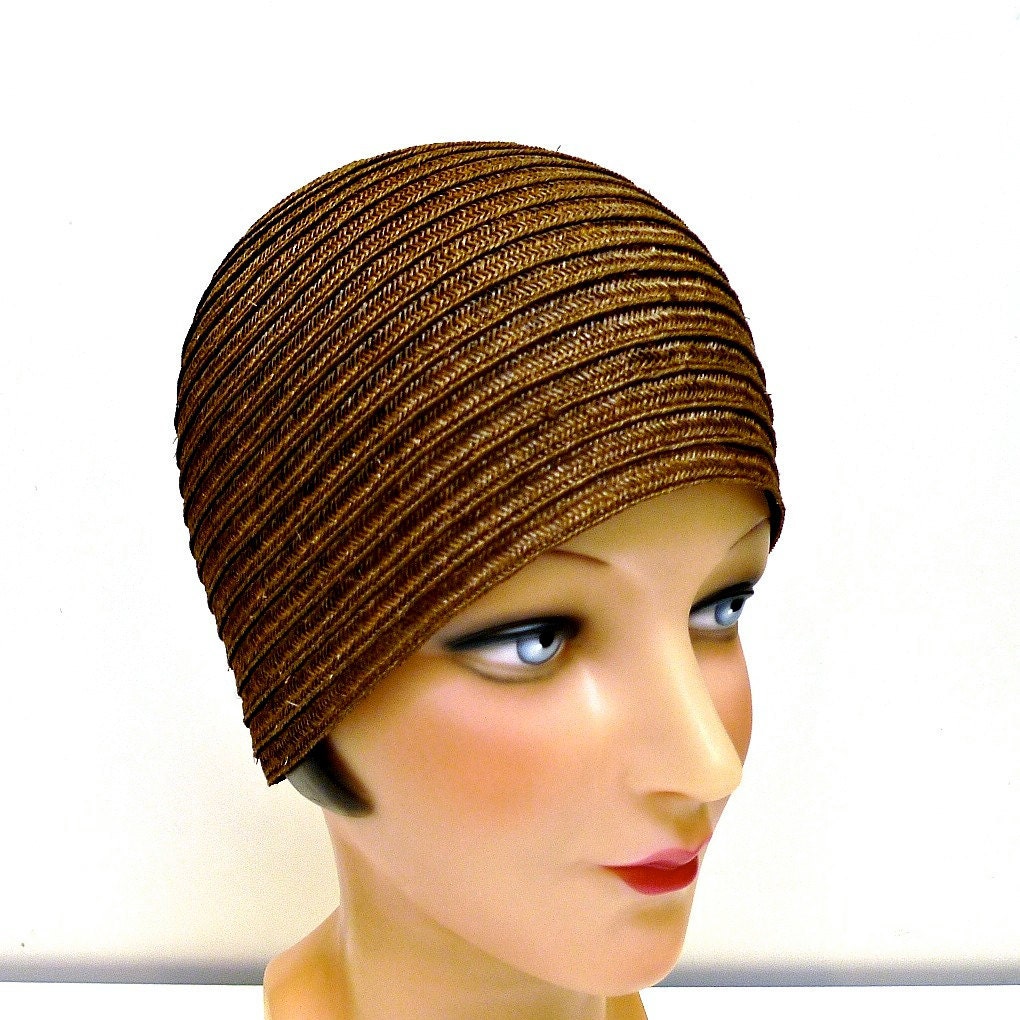 Straw Braid Cloche Hat