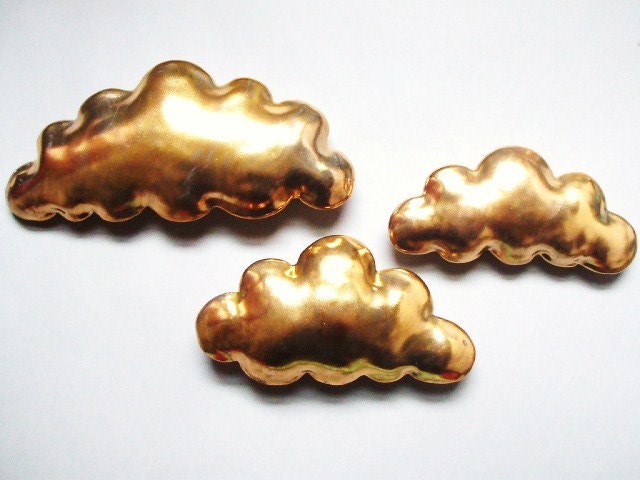 Golden cloud - porcelain wall  cloud pillow