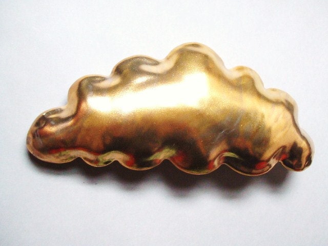 Golden cloud - porcelain wall  cloud pillow