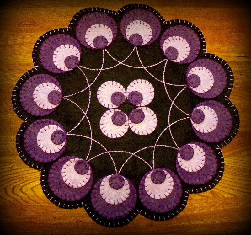 Purple Circle Rug