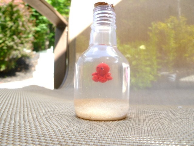 Really Mini Mini Marble Pet Octopus Choose your Color Great for the Office