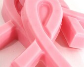 Breast Cancer Awareness Pink Ribbon Soap - Handmade Shea Butter Soap - Set of 3