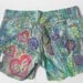 Funky handpainted denim shorts