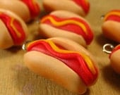 4pcs Hotdog Charms