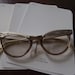 Aluminum and Smoke Cateye Eyeglass Frames