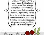 For the grandparents. Personalize with name 8 by 10 print. There is no greater Joy than being a grandparent.