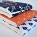 ANCHORS and SAILBOATS........ (3) very ABSORBENT 100% cotton baby burp cloths with coordinating fun cotton print......very useful gift