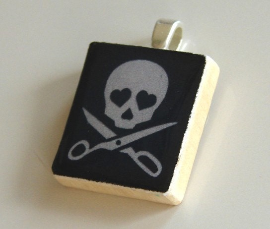 INDIE CRAFTER black - Buy 2 Scrabble Pendants Get 1 FREE