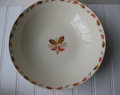 Vintage Universal Ballerina Largo Coral Gold Round Serving Bowl